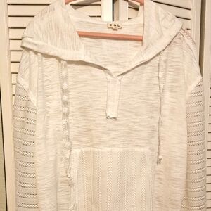 POL white Hoodie. NWOT